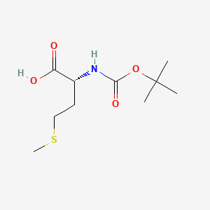 Chemical structure of Boc-D-Met-OH