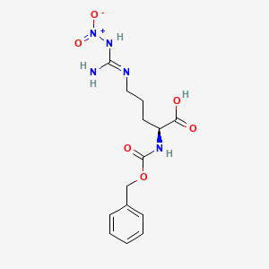 Chemical structure of Z-Arg(NO2)-OH