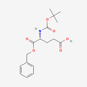 Chemical structure of Boc-D-Glu-OBzl