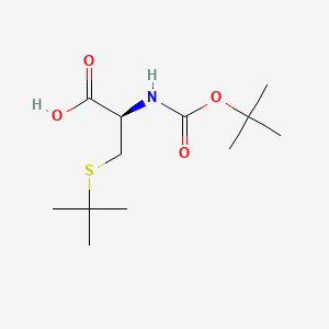 Chemical structure of Boc-Cys(tBu)-OH