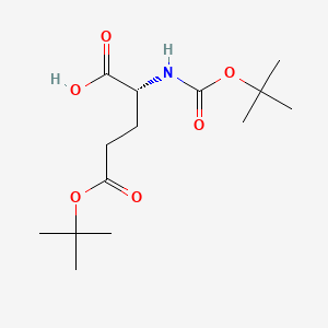 Chemical structure of Boc-D-Glu(OtBu)-OH