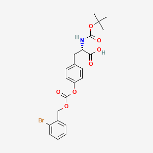 Chemical structure of Boc-Tyr(2-Br-Z)-OH