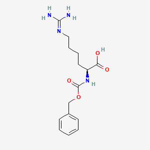 Chemical structure of Z-HoArg-OH