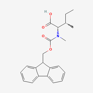Chemical structure of Fmoc-N-Me-Ile-OH