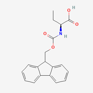 Chemical structure of Fmoc-Abu-OH