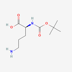 Chemical structure of Boc-Orn-OH