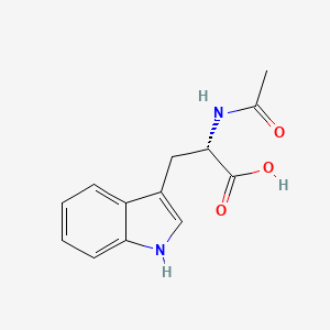 Chemical structure of Ac-Trp-OH