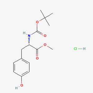 Chemical structure of Boc-Tyr-Ome·HCl