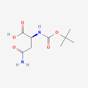 Chemical structure of Boc-Asn-OH