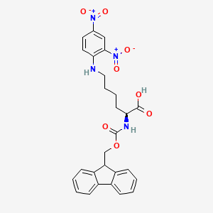Chemical structure of Fmoc-Lys(Dnp)-OH
