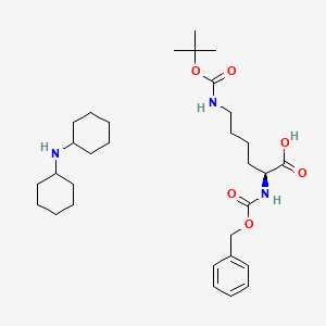 Chemical structure of Z-Lys(Boc)-OH·DCHA