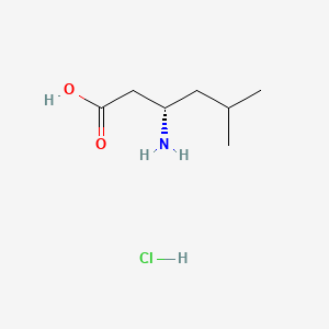 Chemical structure of H-?-HoLeu-OH?HCl