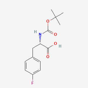 Chemical structure of Boc-Phe(4-F)-OH