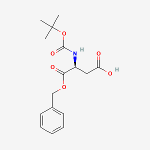 Chemical structure of Boc-Asp-OBzl