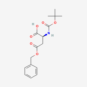 Chemical structure of Boc-Asp(OBzl)-OH