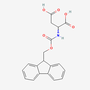 Chemical structure of Fmoc-D-Asp-OH