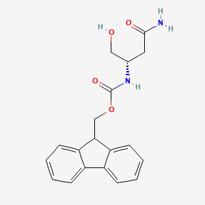Chemical structure of Fmoc-Asparaginol