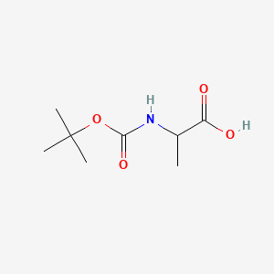 Chemical structure of Boc-DL-Ala-OH