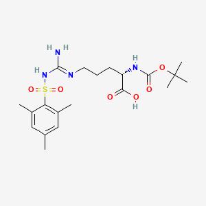 Chemical structure of Boc-Arg(Mts)-OH·CHA