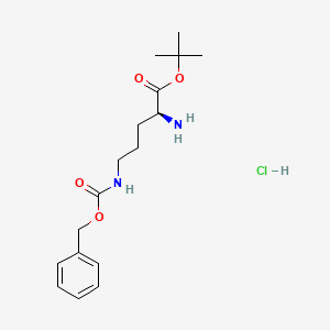 Chemical structure of H-Orn(Z)-OtBu·HCl