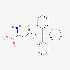 Chemical structure of H-Asn(Trt)-OH