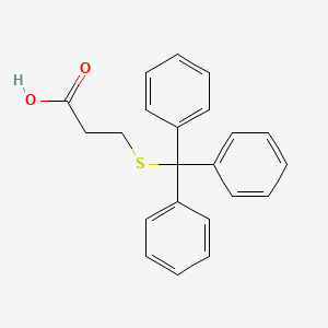 Chemical structure of 3-Tritylmercapto-Propionicacid