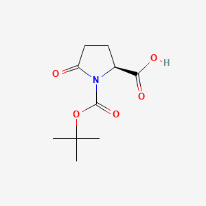 Chemical structure of Boc-Pyr-OH
