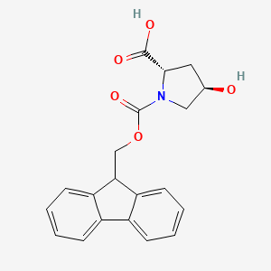 Chemical structure of Fmoc-Hyp-OH