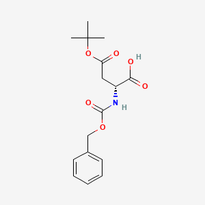 Chemical structure of Z-D-Asp(OtBu)-OH·H2O