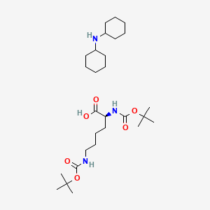 Chemical structure of Boc-Lys(Boc)-OH·DCHA