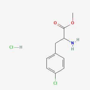 Chemical structure of H-DL-Phe(4-Cl)-OMe?HCl