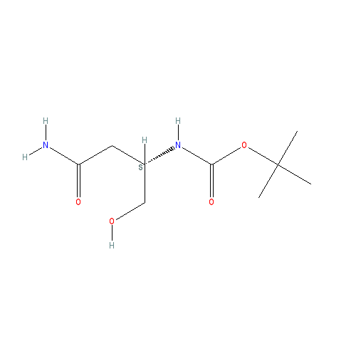 Chemical structure of Boc-Asparaginol