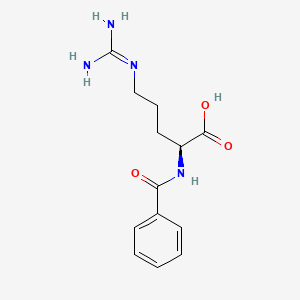 Chemical structure of Bz-Arg-OH
