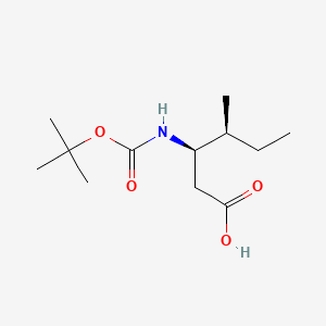 Chemical structure of Boc- ?-HoIle-OH