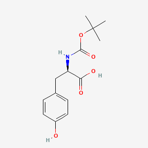 Chemical structure of Boc-D-Tyr-OH
