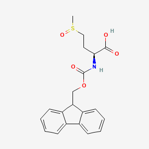 Chemical structure of Fmoc-Met(O)-OH