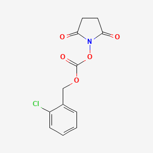 Chemical structure of Z(2-Cl)-Osu