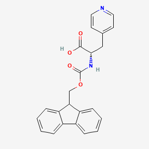 Chemical structure of Fmoc-Ala(4-pyridyl)-OH