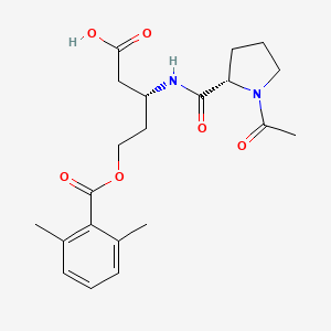 Chemical structure of Boc-Trp(Boc)-OH