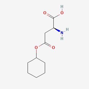 Chemical structure of H-Asp(OcHex)-OH