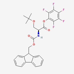 Chemical structure of Fmoc-Ser(tBu)-OPfp
