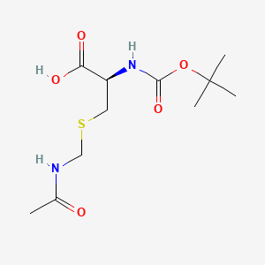 Chemical structure of Boc-Cys(Acm)-OH