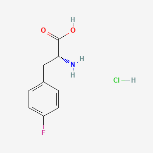 Chemical structure of H-D-Phe(4-F)-OH ?HCl