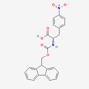Chemical structure of Fmoc-Phe(4-NO2)-OH