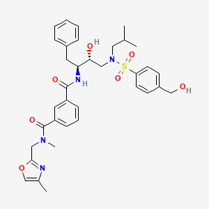 Chemical structure of Fmoc-β-homo-Arg(Pbf)-OH