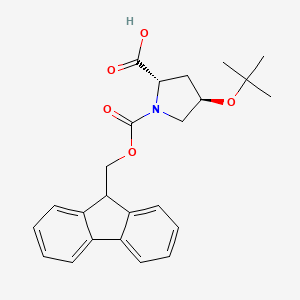 Chemical structure of Fmoc-Hyp(tBu)-OH