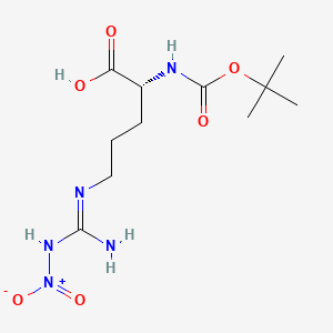 Chemical structure of Boc-D-Arg(NO2)-OH
