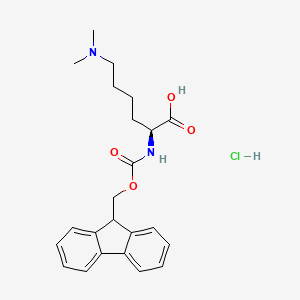Chemical structure of Fmoc-Lys(Me2)-OH
