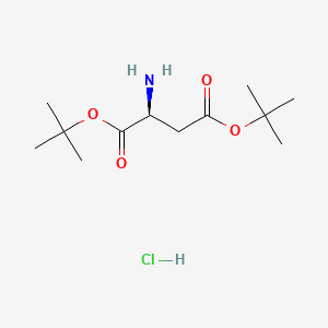 Chemical structure of H-Asp(OtBu)-OtBu·HCl