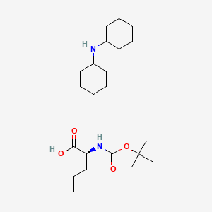 Chemical structure of Boc-Nva-OH·DCHA
